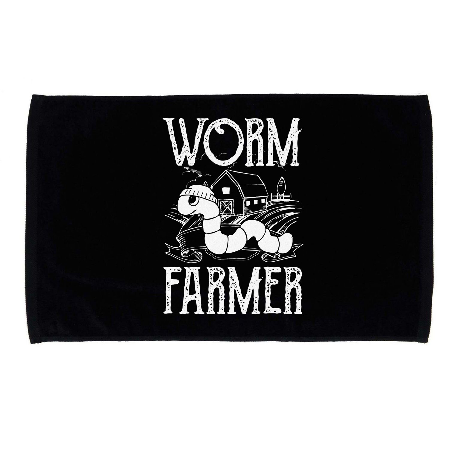 Worm Farmer Vermiculture Gardening funny Farming Microfiber Hand Towel