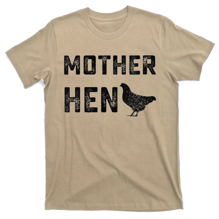 Women Funny Vintage Mother Hen Chicken Gift For Farm Mom T-Shirt