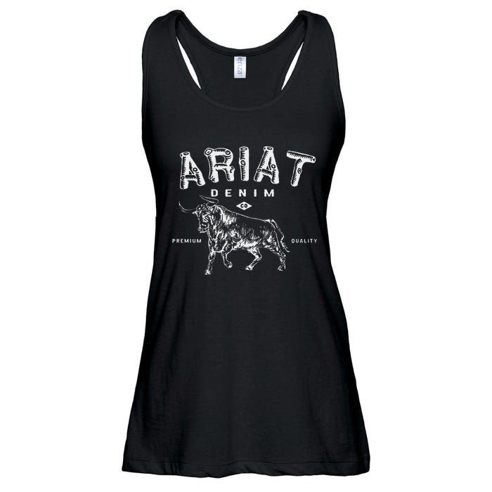 Western Flair Vintage Inspired Ladies Essential Flowy Tank