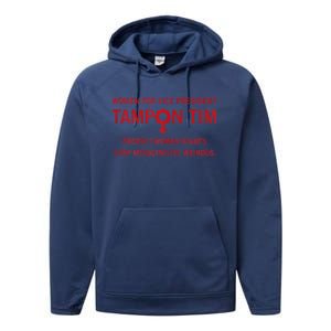 Women For Vice President Tampon Tim Protect Women Rights Performance Fleece Hoodie