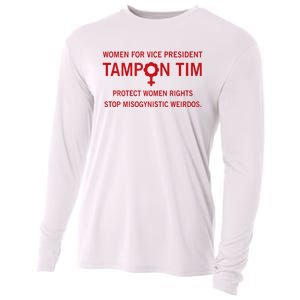 Women For Vice President Tampon Tim Protect Women Rights Cooling Performance Long Sleeve Crew