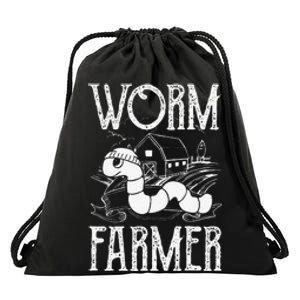 Worm Farmer Vermiculture Gardening Farming Compost Drawstring Bag