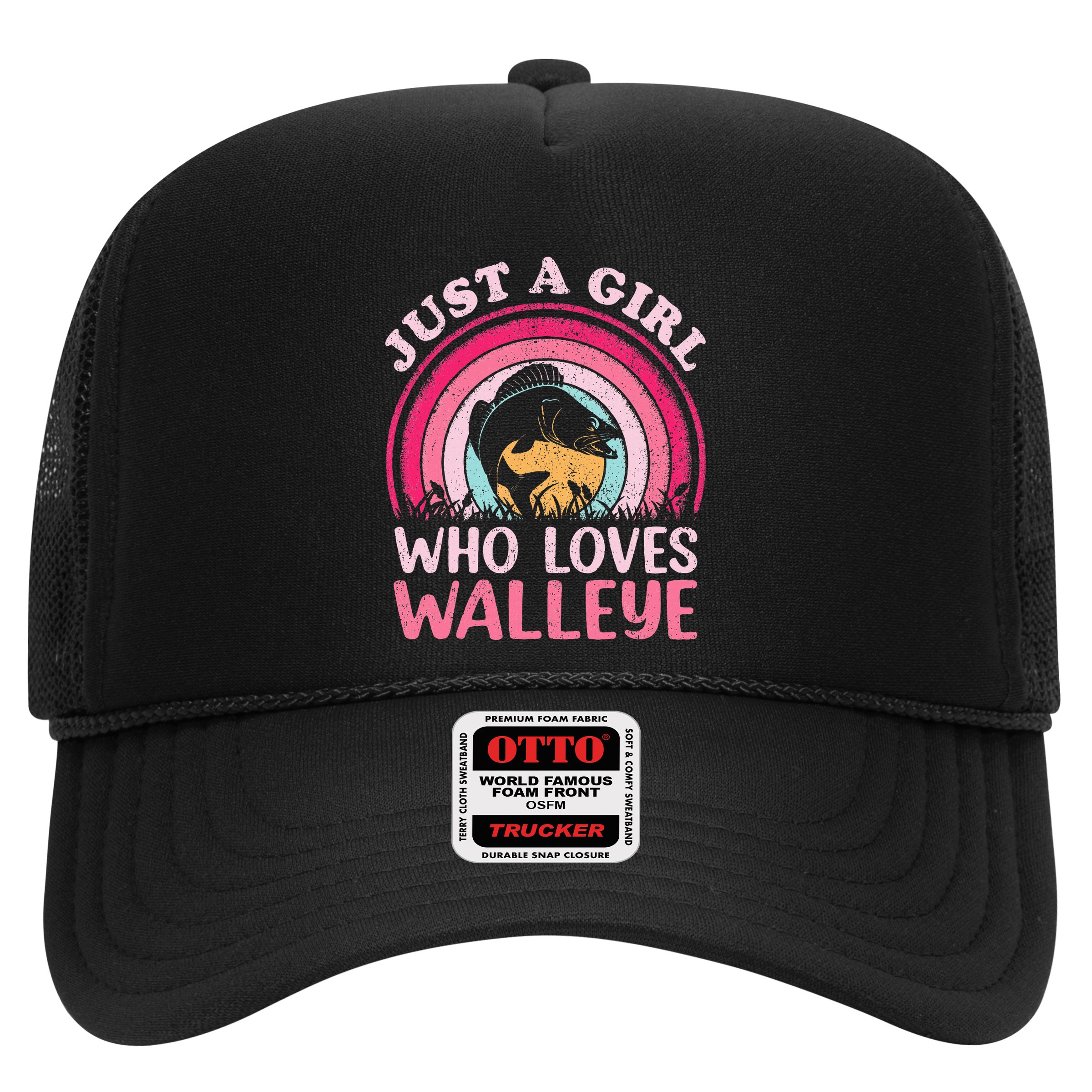 Walleye Fish Vintage Retro Just A Girl Who Loves Walleye Hat