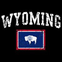 Wyoming Flag Vintage Fade Bucket Hat