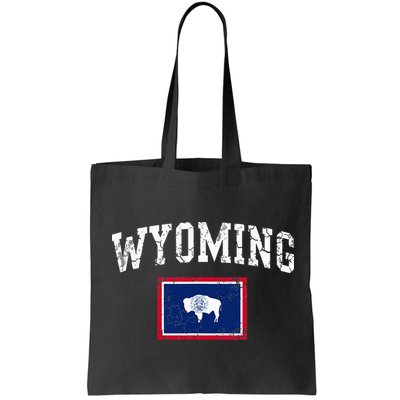 Wyoming Flag Vintage Fade Bag