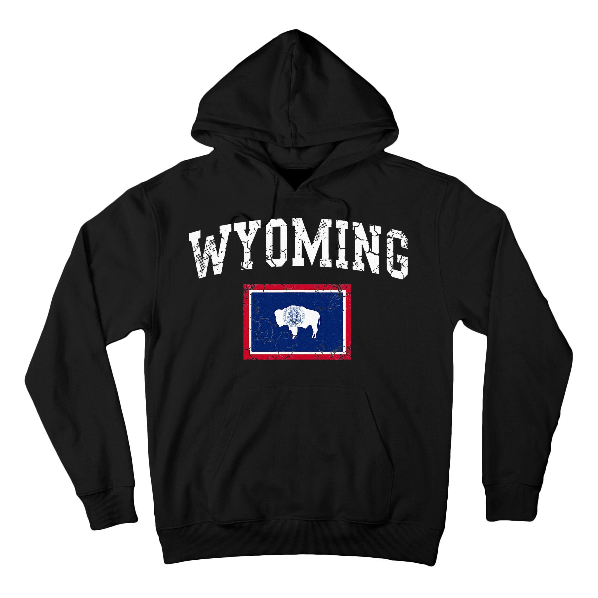 Wyoming Flag Vintage Fade Tall Hoodie