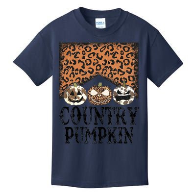 Western Fall Vibes Halloween Cow Cow Howdy Pumpkin Kids T-Shirt