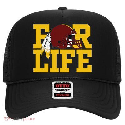 Washington Feather High Crown Mesh Back Trucker Hat