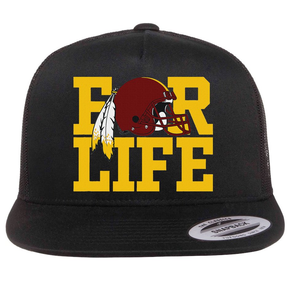 Washington Feather Flat Bill Trucker Hat