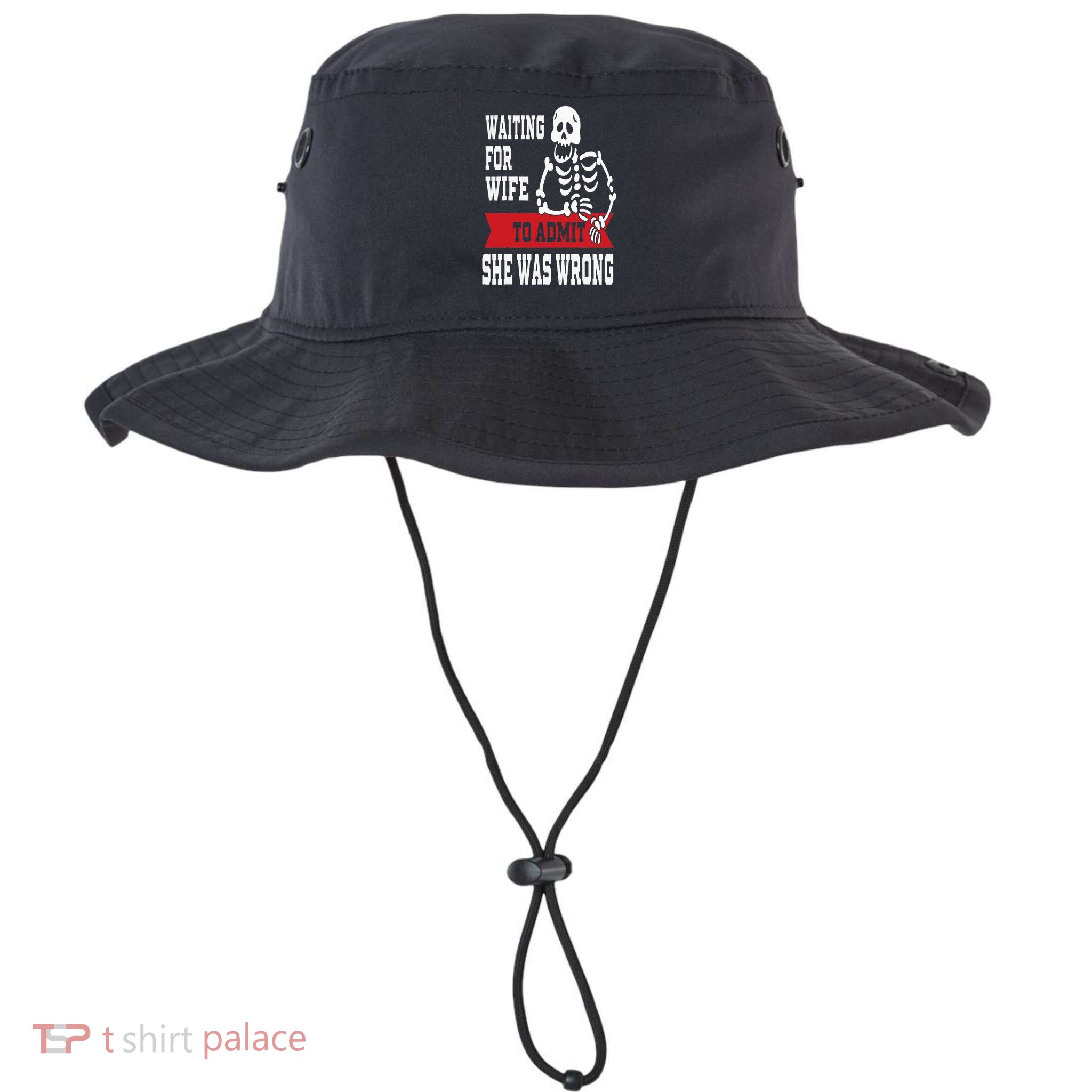 Waiting For Wife To Admit She Was Wrong Funny Husband Bucket Hat