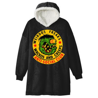 Weirdos Freaks Wackos And Creeps Hooded Wearable Blanket