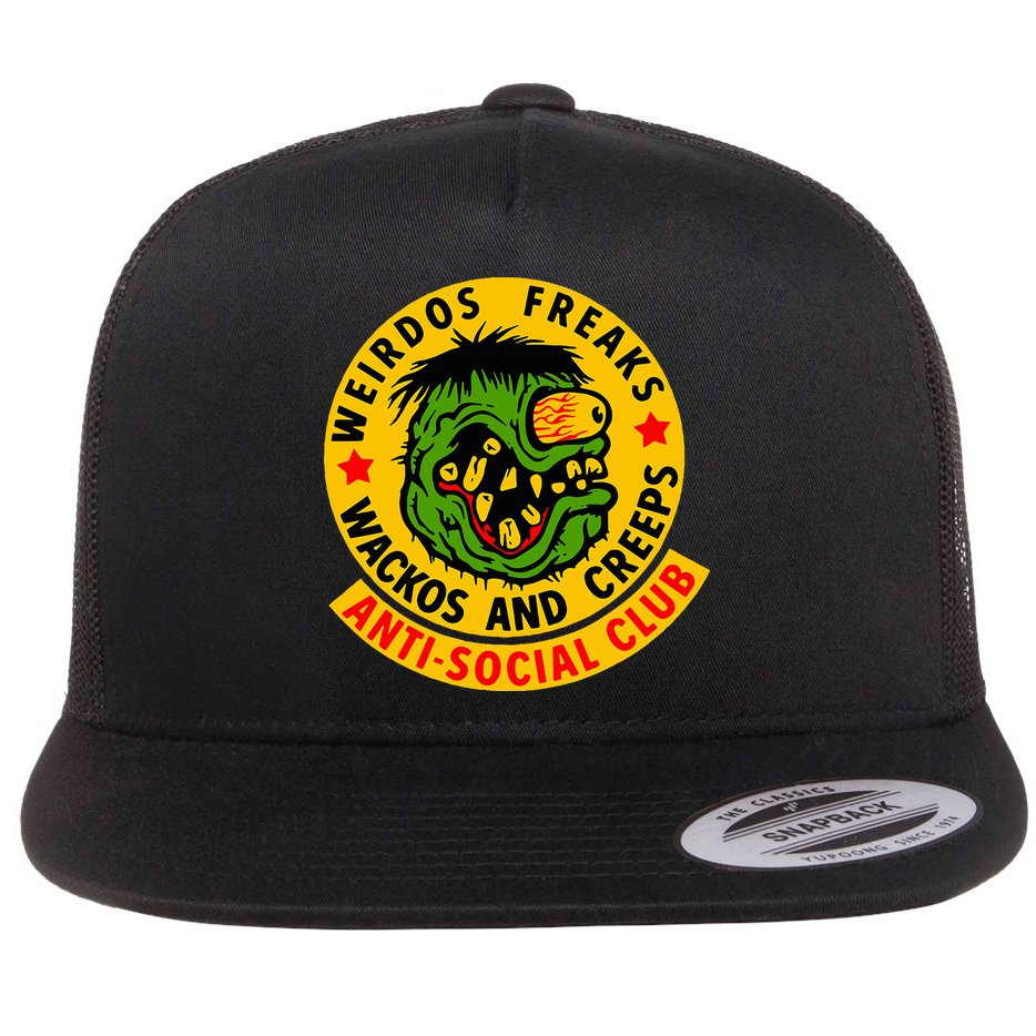 Weirdos Freaks Wackos And Creeps Flat Bill Trucker Hat