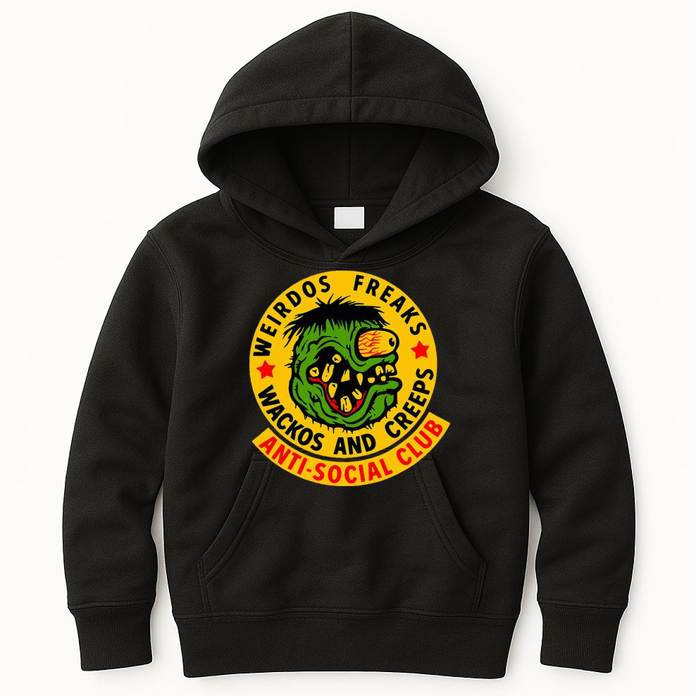 Weirdos Freaks Wackos And Creeps Kids Hoodie