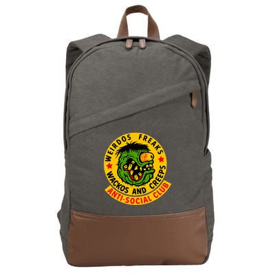 Weirdos Freaks Wackos And Creeps Cotton Canvas Backpack