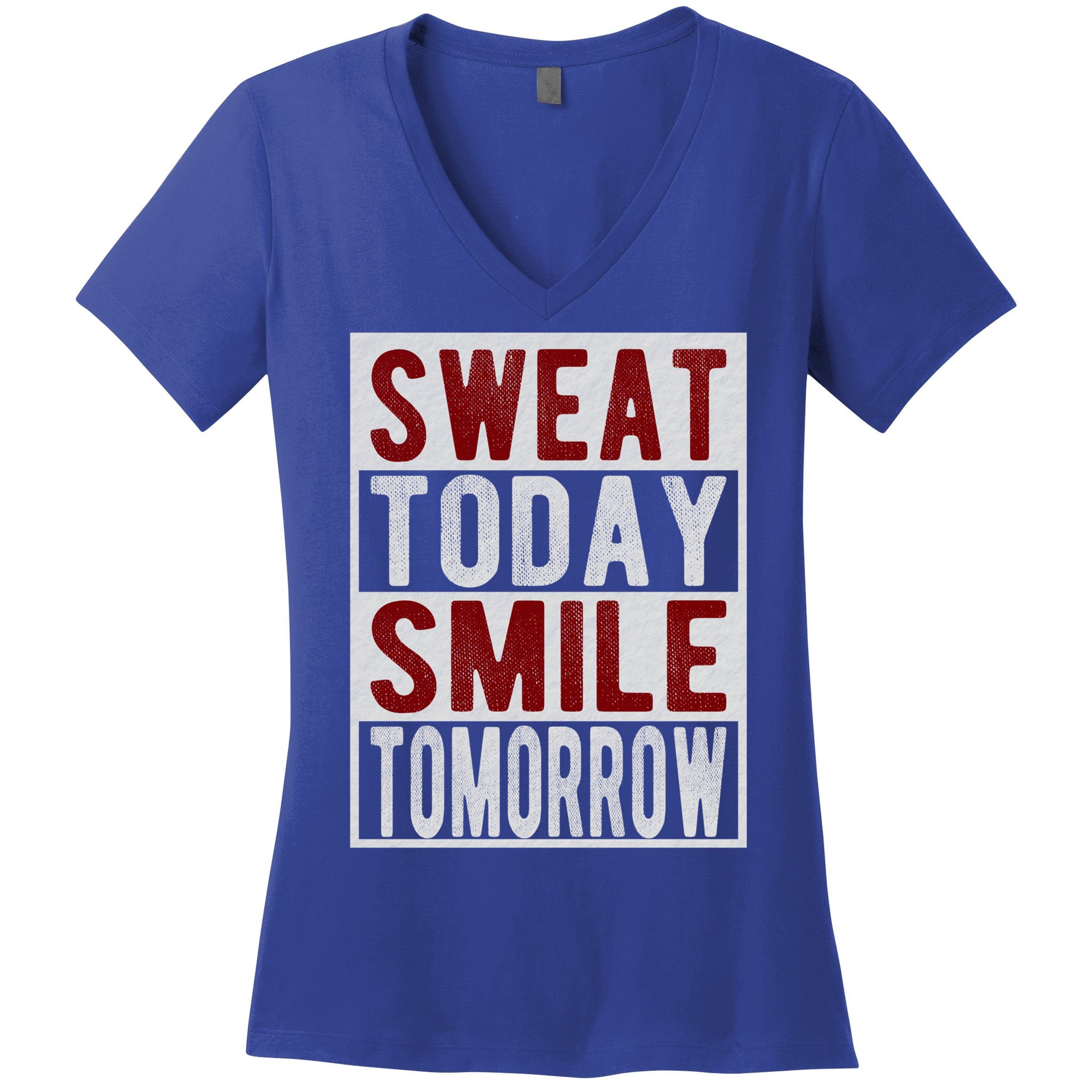 Weightlifting Funny Workout Gym Fitness Exercise Motivation Gift Women's V-Neck T-Shirt