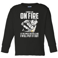 Welder Funny Welding Saying Graphic For Men Toddler Long Sleeve Shirt