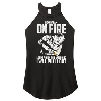 Welder Funny Welding Saying Graphic For Men Women’s Perfect Tri Rocker Tank