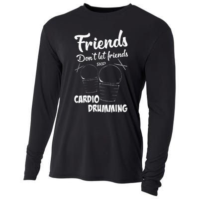 Womens Friends Workout Fitness Cardio Drumming Cooling Performance Long Sleeve Crew