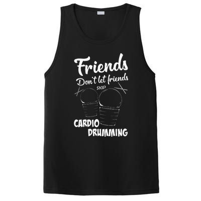 Womens Friends Workout Fitness Cardio Drumming PosiCharge Competitor Tank