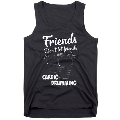 Womens Friends Workout Fitness Cardio Drumming Tank Top