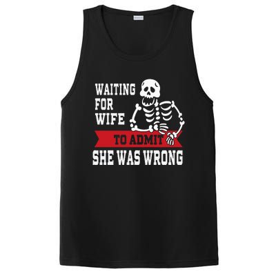 Waiting For Wife To Admit She Was Wrong Funny Husband PosiCharge Competitor Tank