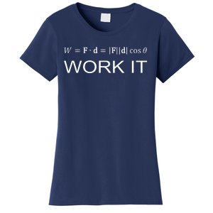 W Fdcos Work Energy Force Physics Engineer Women's T-Shirt