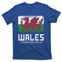 Wales Flag Welsh Dragon Banner Cymru Am Byth Welsh Gift T-Shirt