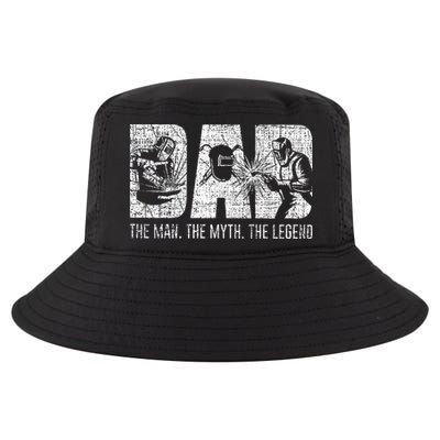 Welder Funny Welding Dad Man Myth Legend Father Cool Comfort Performance Bucket Hat