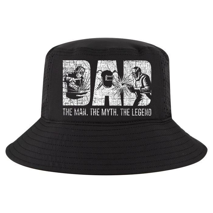 Welder Funny Welding Dad Man Myth Legend Father Cool Comfort Performance Bucket Hat