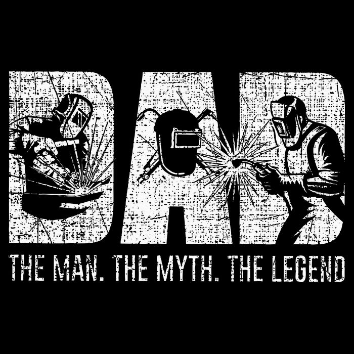 Welder Funny Welding Dad Man Myth Legend Father Tall T-Shirt