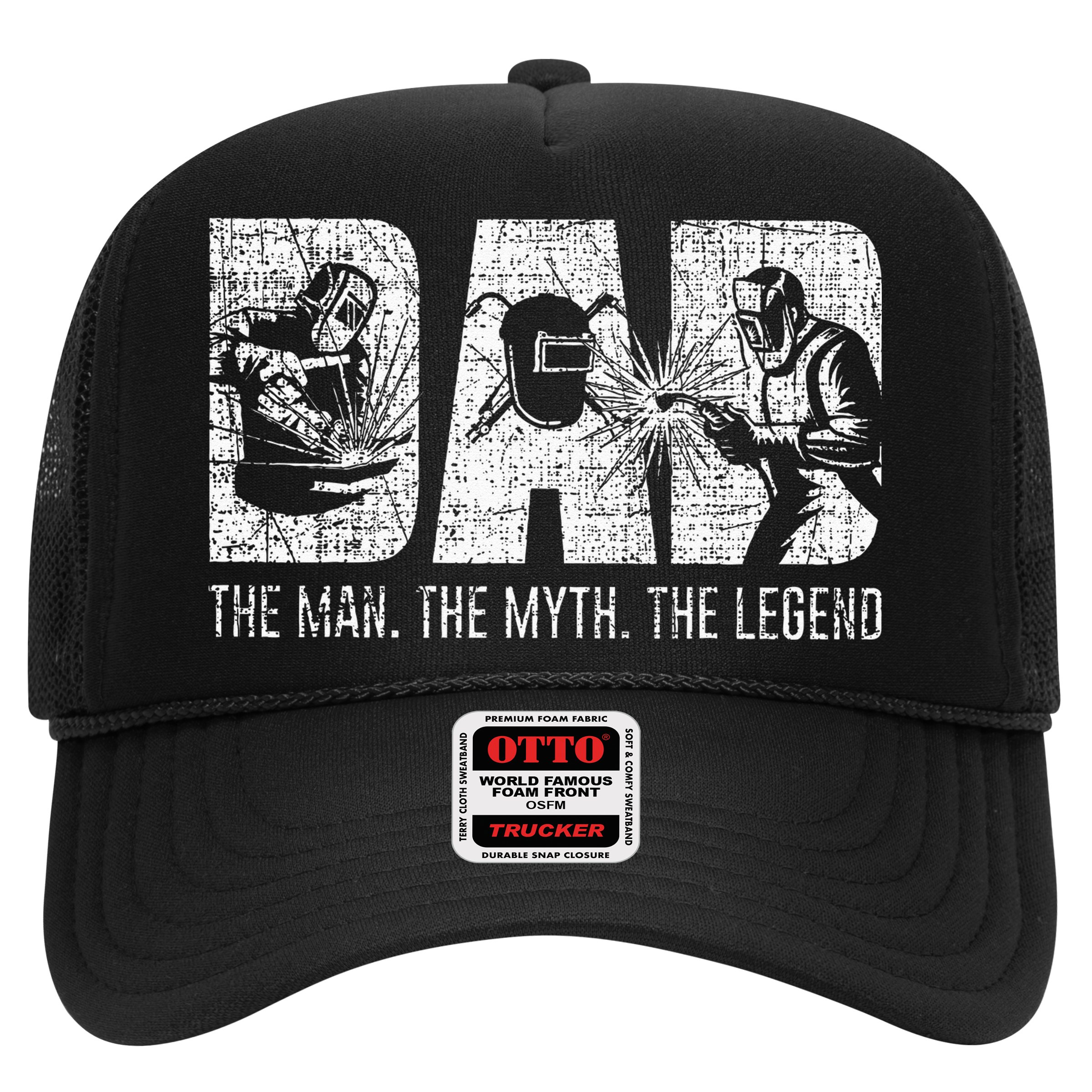 Welder Funny Welding Dad Man Myth Legend Father Hat