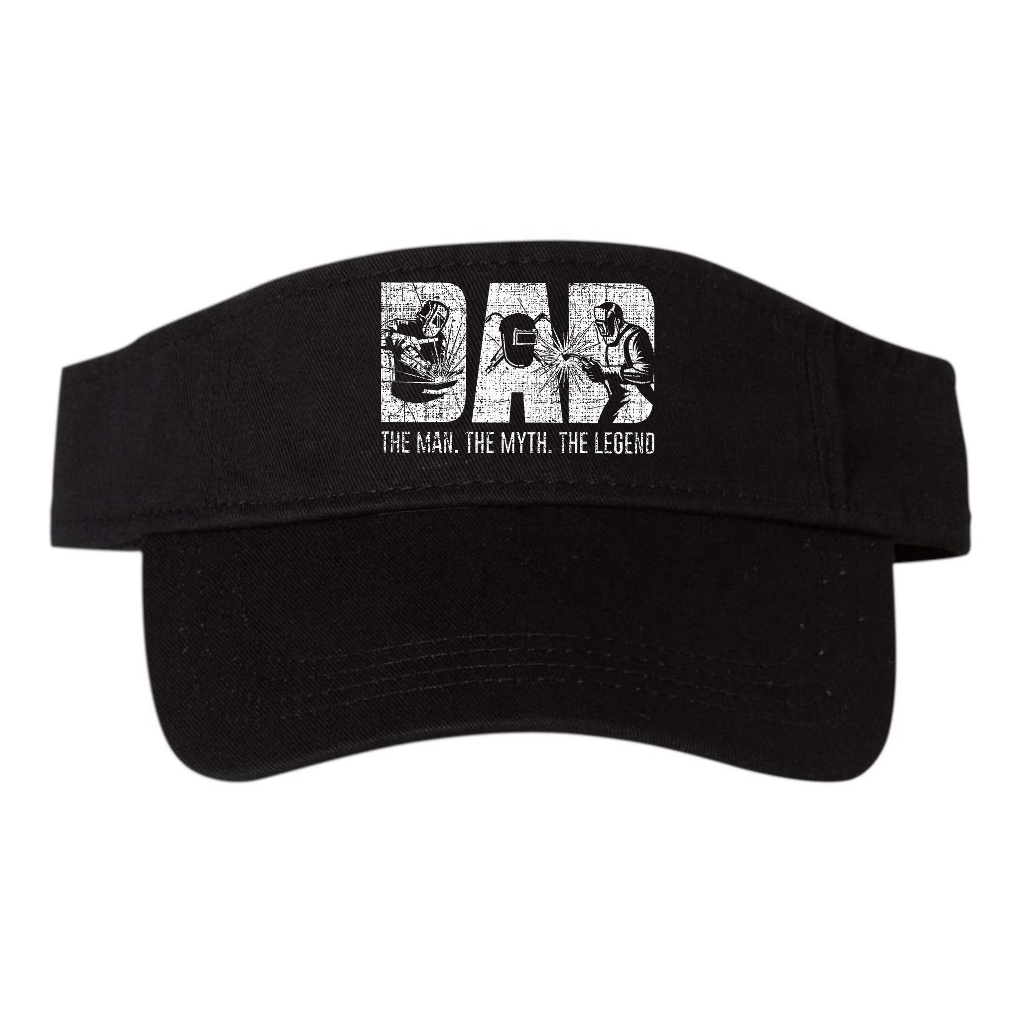 Welder Funny Welding Dad Man Myth Legend Father Visor