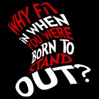 Why Fit When You Were Born To Stand Out Quote 16 in Basic Backpack