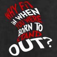 Why Fit When You Were Born To Stand Out Quote 25L Jumbo Tote