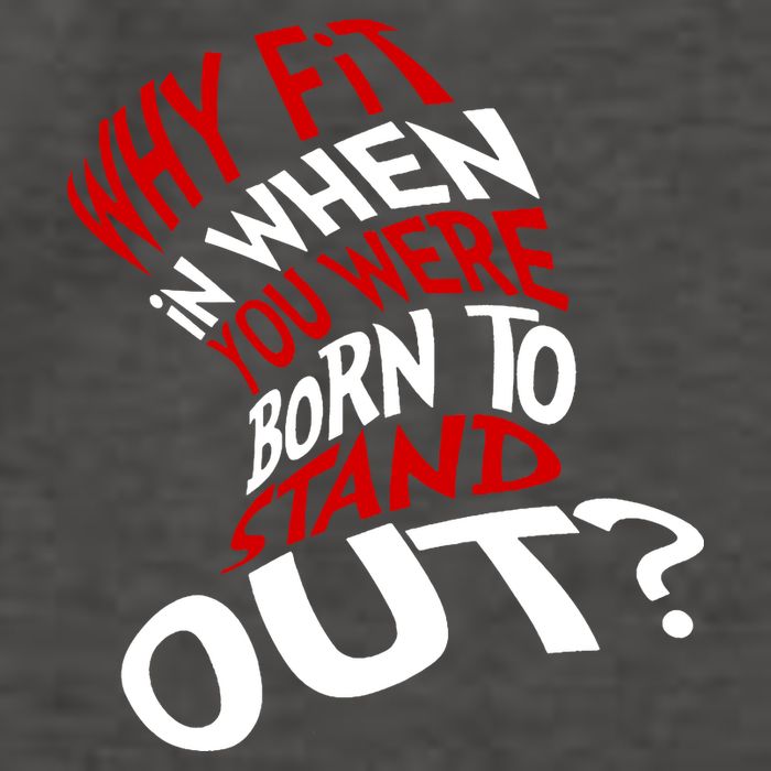 Why Fit When You Were Born To Stand Out Quote Vector Backpack