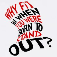 Why Fit When You Were Born To Stand Out Quote Wool Snapback Cap