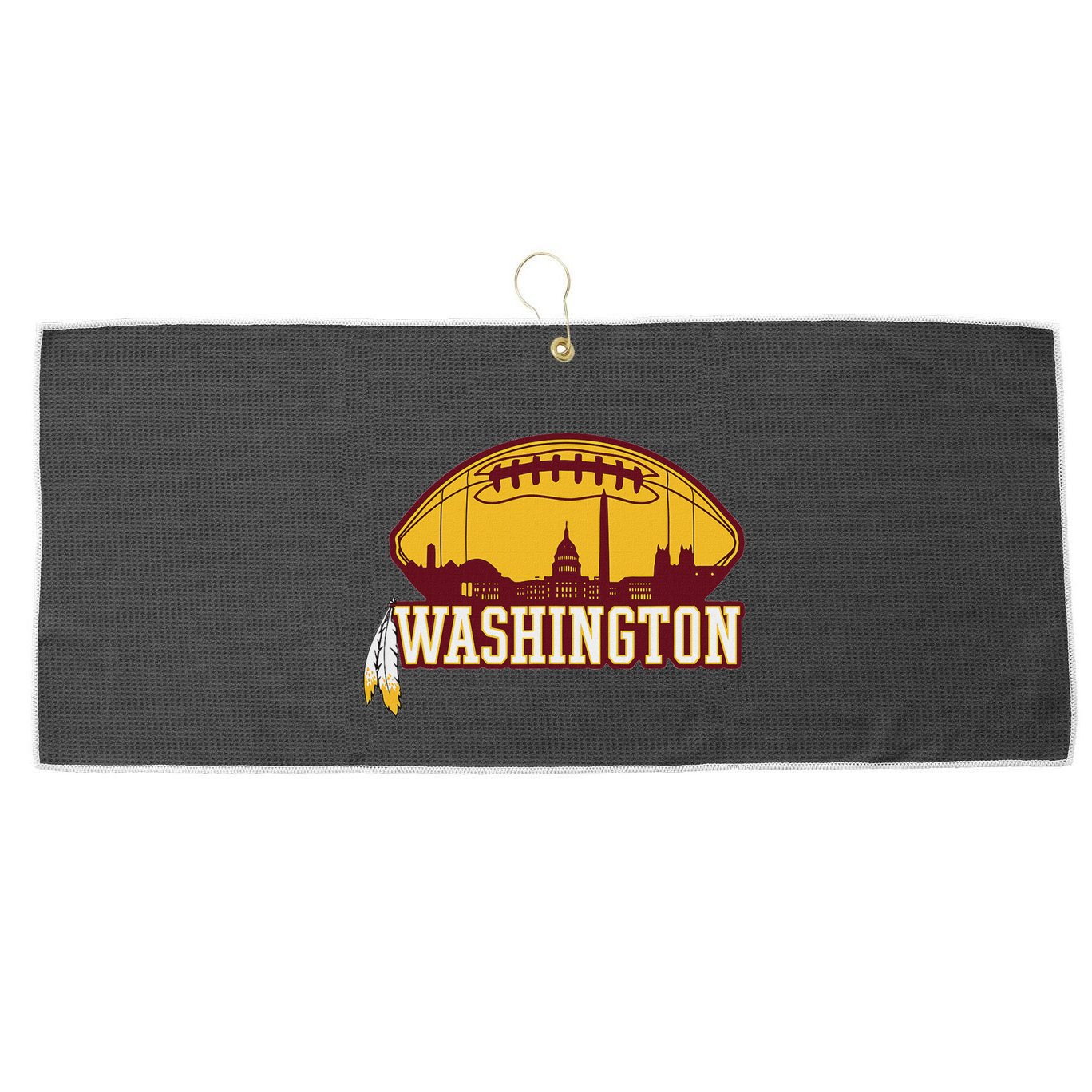 Washington Feather Large Microfiber Waffle Golf Towel
