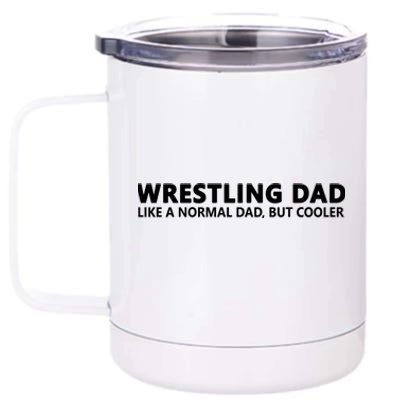 Wrestling Father Wrestling Dad Gift 12 oz Stainless Steel Tumbler Cup