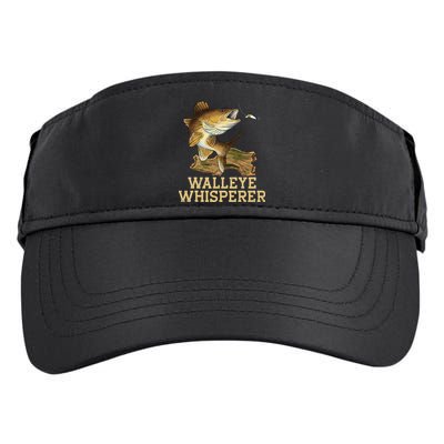Walleye Fishing Walleye Whisperer Fishing Lure Adult Drive Performance Visor