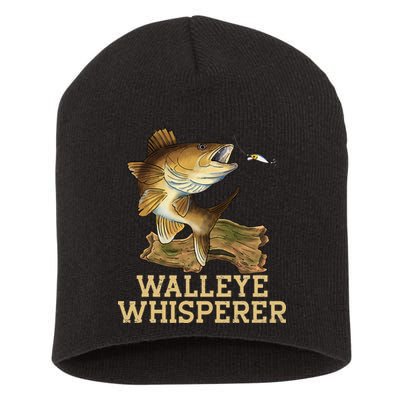Walleye Fishing Walleye Whisperer Fishing Lure Short Acrylic Beanie