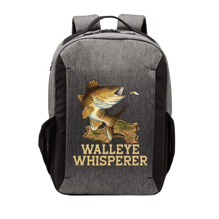Walleye Fishing Walleye Whisperer Fishing Lure Vector Backpack