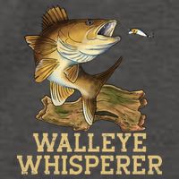 Walleye Fishing Walleye Whisperer Fishing Lure Vector Backpack