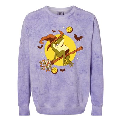 Witch Frog Colorblast Crewneck Sweatshirt