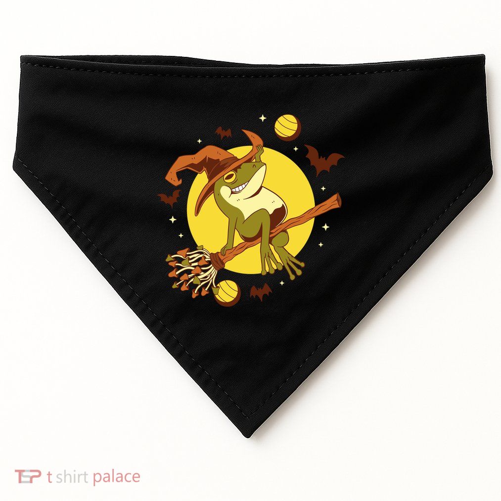 Witch Frog USA-Made Doggie Bandana