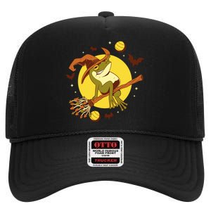 Witch Frog High Crown Mesh Back Trucker Hat