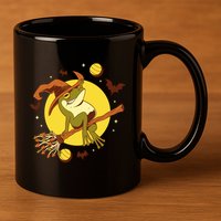 Witch Frog 11oz C Handle Ceramic Mug