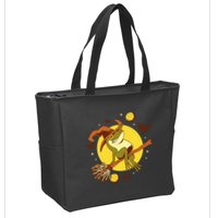 Witch Frog Zip Tote Bag