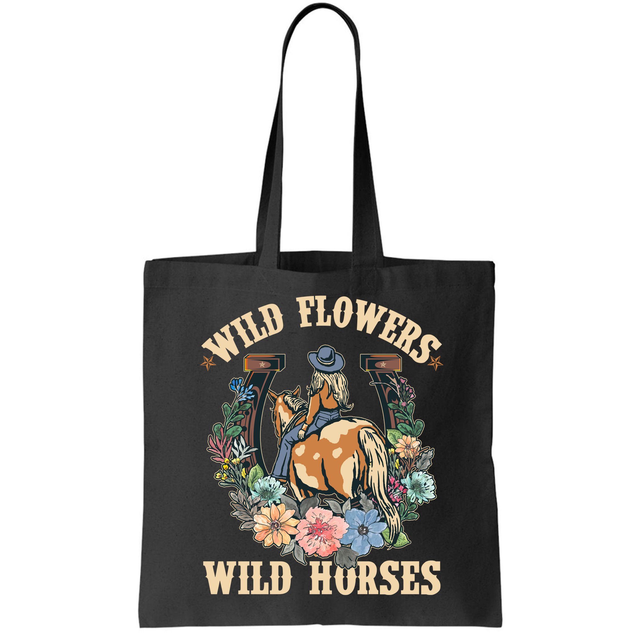 Wild Flowers Wild Horses Cowgirl Bag