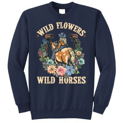 Wild Flowers Wild Horses Cowgirl Sweatshirt