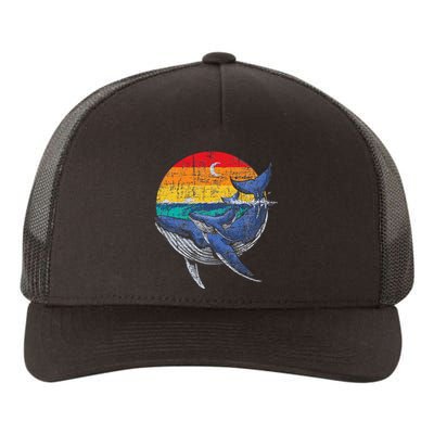 Whale Family Whale Lover Whales Aquarist Marine Biologist Yupoong Adult 5-Panel Trucker Hat